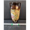 Image 1 : Hand-Painted Porcelain Flower Vase- 5" x 5" x 10"