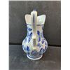 Image 5 : Vintage Blue And White Floral Ceramic Pitcher