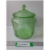 Image 1 : Uranium Glass Jar- 6" x 8"