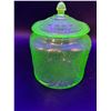 Image 5 : Uranium Glass Jar- 6" x 8"