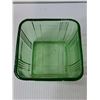 Image 2 : Uranium Criss Cross Square Refrigerator Dish- 4" x 4" x 3"- No Lid