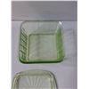 Image 4 : Uranium Square Butter Dish- Has Lid- Has Chip