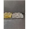 Image 7 : (2) Gold And Silver Colored Dishes & Glass Bowl