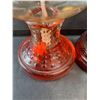Image 4 : (2) Vintage Glass Oil Lamp- PICK UP