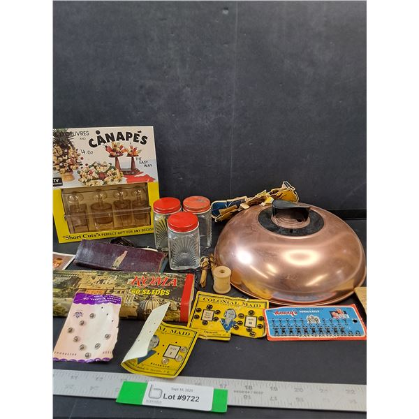 (3) Little Glass Jars, Canapés, Snaps, Roma (60) Slides