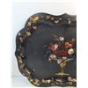Image 4 : Black Tray With Flower Pattern- 24.5" x 19.5"