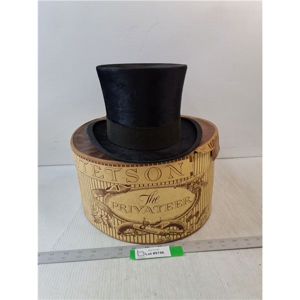 Vintage Knox Werner & Werner Black Top Hat