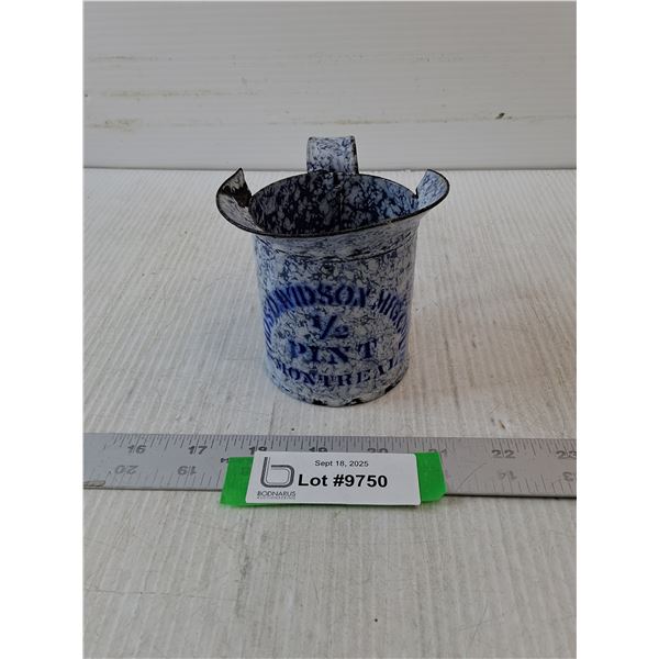 Vintage Enamelware Measuring Cup- ½ Pint