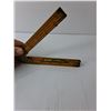 Image 7 : (3) Folding Expanding Vintage Rulers With Level, Protractor, Imperial Inch Measurments