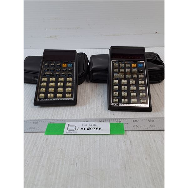 (2) Hp Hewlett Packard 33E