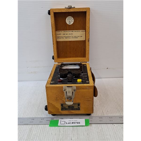 Vintage Continuity Checker Manufactured- Sperry Gyroscope