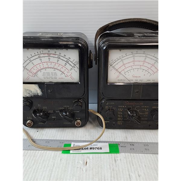 Simpson Vacuum Tube Voltmeter-  As Is