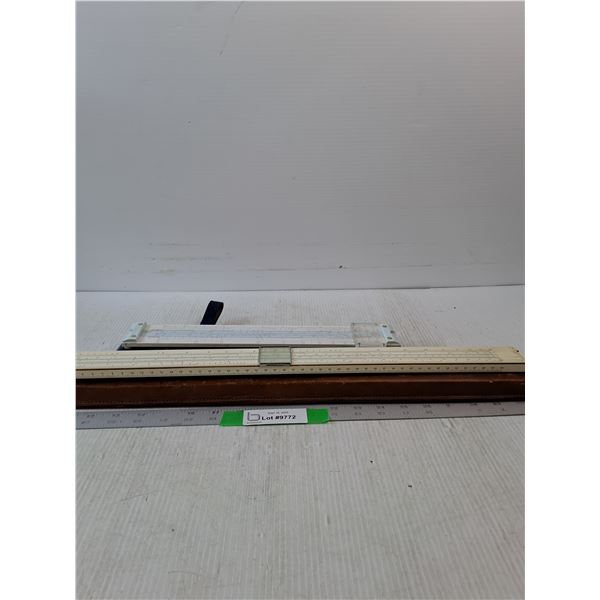(2) Vintage Hughes-Owens Slide Rules