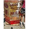 Image 10 : ANTIQUE METAL BRIDGEMAN MILK SIGN - HUGE! FROM MINOT, ND