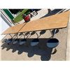 Image 2 : FOLDING CAFETERIA TABLE - 12 STOOLS