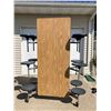 Image 3 : FOLDING CAFETERIA TABLE - 12 STOOLS
