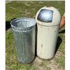 Image 9 : METAL CABINET AND METAL GARBAGE CAN WITH INSERT
