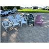 Image 1 : PLASTIC LAWN CHAIRS