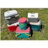 Image 8 : COOLER LOT 2 (GREY, RED, AND TEAL)