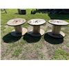 Image 3 : INDUSTRIAL WOODEN CABLE SPOOLS