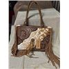 Image 1 : Conseil Carry Brown & White Leather Purse