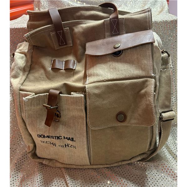 Canvas & Leather Back pack