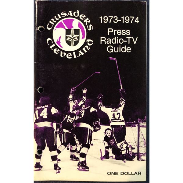 1973-74 WHA CLEVELAND CRUSADERS MEDIA GUIDE
