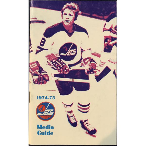 1974-75 WHA WINNIPEG JETS MEDIA GUIDE