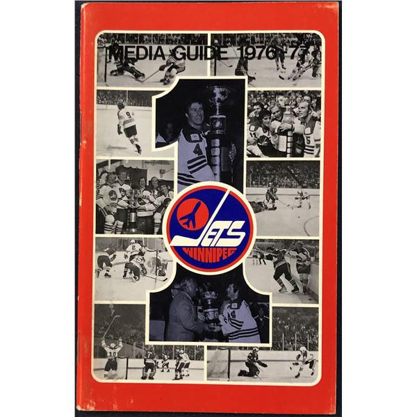 1976-77 WHA WINNIPEG JETS MEDIA GUIDE
