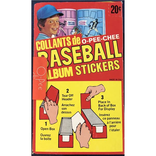 1982 O-PEE-CHEE BASEBALL STICKERS - SEALED BOX