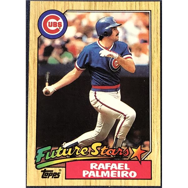 1987 TOPPS RAFAEL PALMEIRO ROOKIE CARD