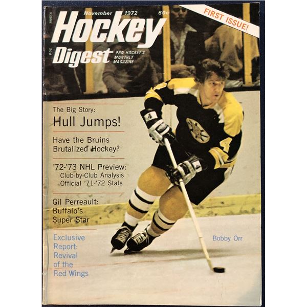 HOCKEY DIGEST NOVEMBER 1972 - BOBBY ORR (HOF)