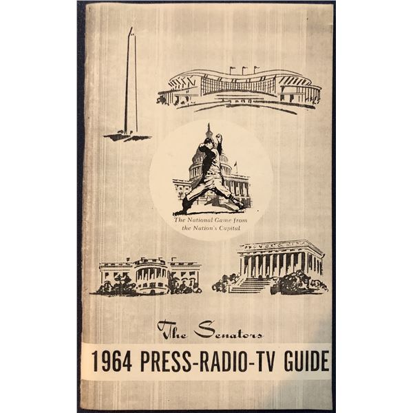 WASHINGTON SENATORS 1964 MEDIA GUIDE