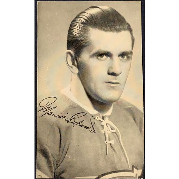 NHL MONTREAL CANADIENS 3.5"x5.5" POSTCARD - MAURICE RICHARD (HOF)