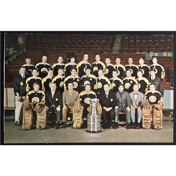 1972 BOSTON BRUINS STANLEY CUP CHAMPIONS POSTCARD