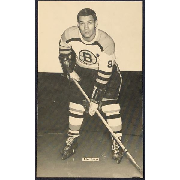 NHL BOSTON BRUINS 3.5"x5.5" POSTCARD - JOHNNY BUCYK (HOF)