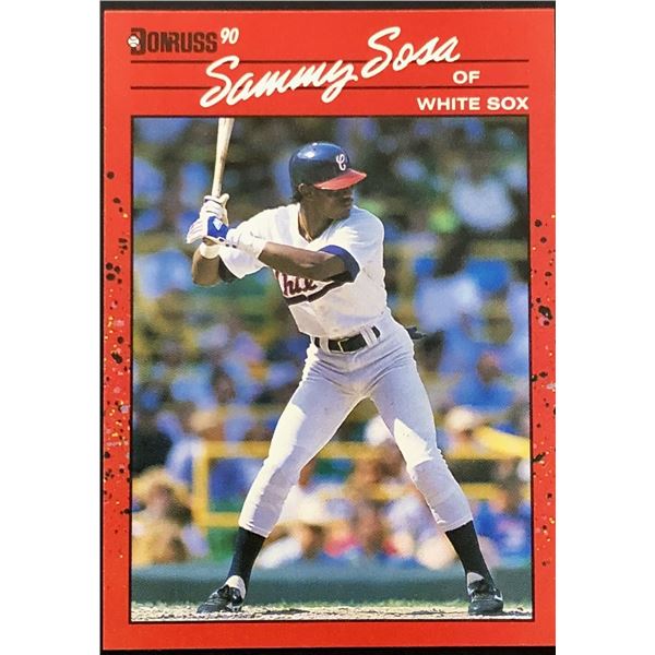 1990 DONRUSS SAMMY SOSA ROOKIE CARD