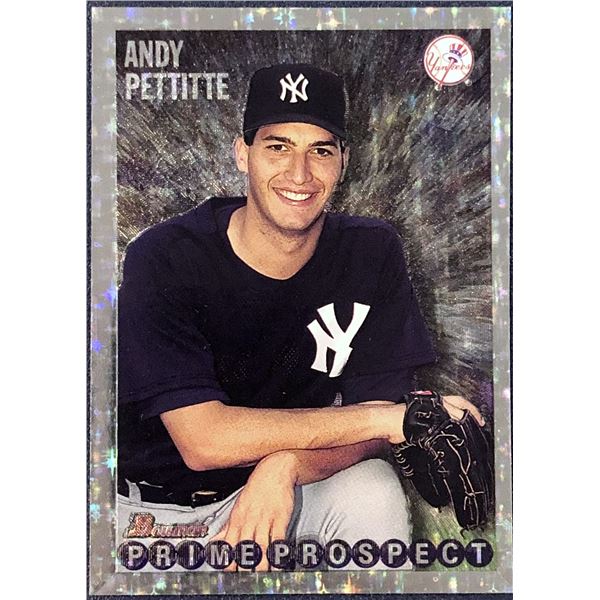 1995 TOPPS ANDY PETTITTE ROOKIE CARD