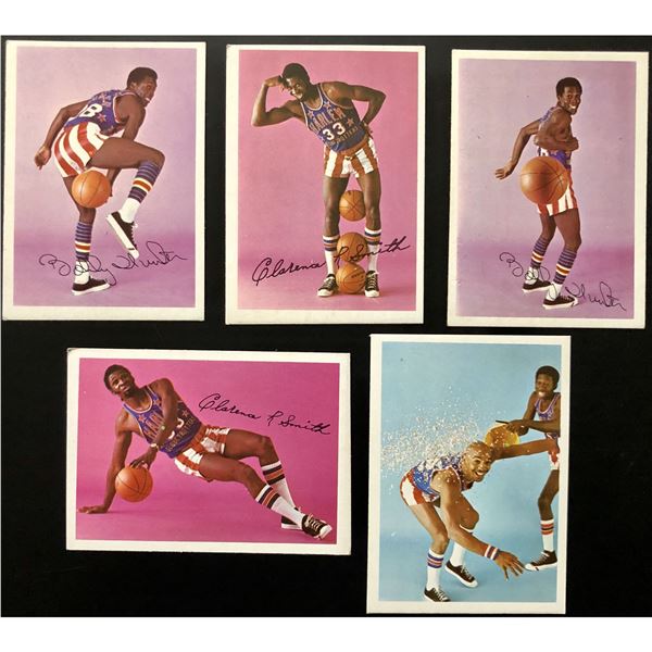 1971 FLEER COCOA PUFFS HARLEM GLOBETROTTERS COLLECTION - 5 CARDS