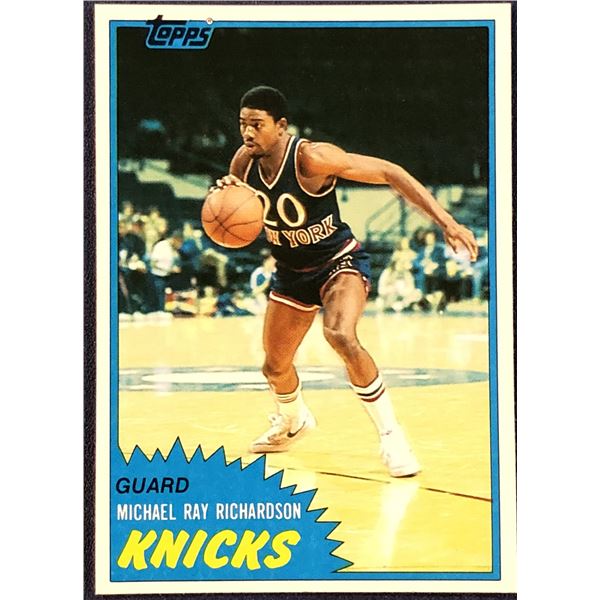 1981-82 TOPPS MICHAEL RAY RICHARDSON