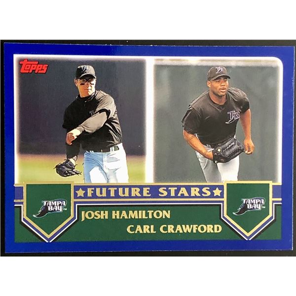 2003 TOPPS JOSH HAMILTON / CARL CRAWFORD ROOKIE CARD