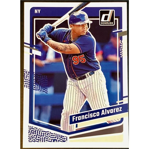 2023 DONRUSS FRANCISCO ALVAREZ ROOKIE CARD