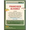 Image 2 : 2023 DONRUSS YELLOW PARALLEL FRANCISCO ALVAREZ ROOKIE CARD