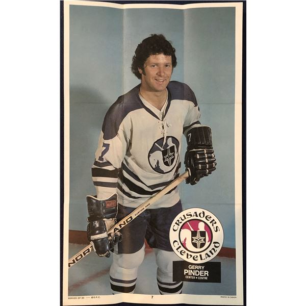 1973-74 O-PEE-CHEE WHA POSTERS - GERRY PINDER