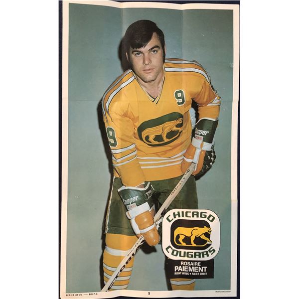 1973-74 O-PEE-CHEE WHA POSTERS - ROSAIRE PAIEMENT