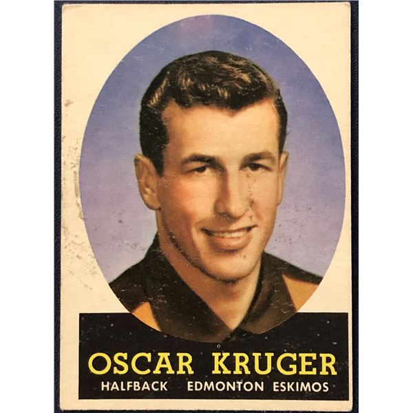 1958 O-PEE-CHEE CFL OSCAR KRUGER (HOF)