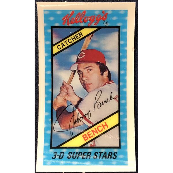 1980 KELLOGGS 3-D JOHNNY BENCH (HOF)