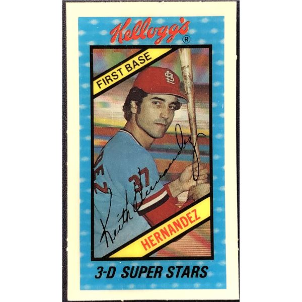 1980 KELLOGGS 3-D KEITH HERNANDEZ (HOF)