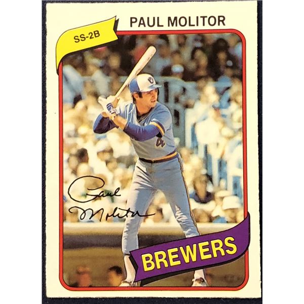 1980 O-PEE-CHEE PAUL MOLITOR (HOF)