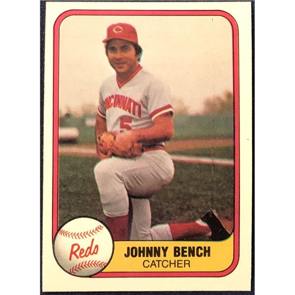 1981 FLEER JOHNNY BENCH (HOF)